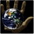 World in palm of hand