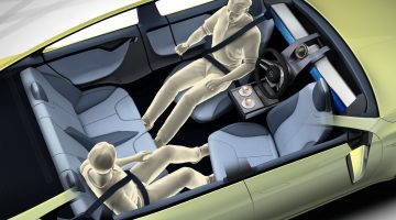 Interior of autonomous car