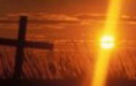 cross and sunset