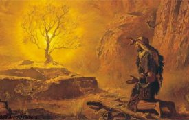 Moses and the burning bush